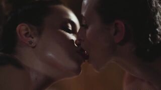 Massage Rooms Marica Chanel and Lady Bug sensual oil soaked MFF threesome