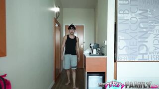 My Hot Step-Aunt Catches Me Spying On Her in the Shower - Mellanie Monroe