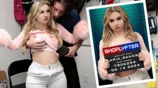 Bratty College Girl Aria Banks Thinks She Can Get Away With Shoplifting, But Our LPO Says Otherwise