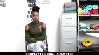 Sexy - Ebony Teen Gets Punished With Creampie