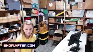 Sneaky Blonde Catarina Petrov Caught Stealing On Camera