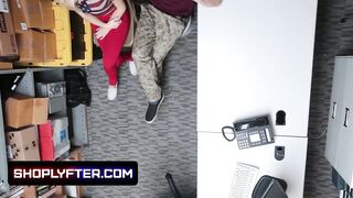 Blonde Teen Caught Stealing Gets Fucked In The Backroom