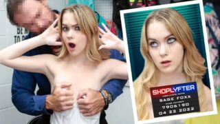 Shoplyfter - Small Titted Teen Thief Sage Fox Gets Caught Red-handed