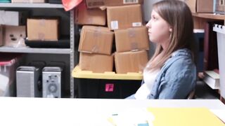 Chubby Teen Brooke Bliss Caught Shoplifting And Fucked Hard