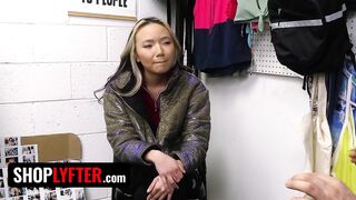 Tiny Asian Babe Asia Lee Gets Interrogated Before Taking The Security Officer's Cock - Shoplyfter