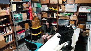 Pretty Thief Alex Harper Punished By Security Guard