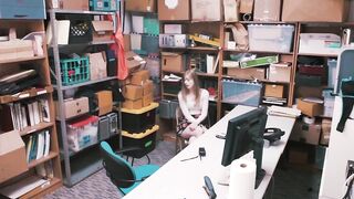 Black LP Officer Disciplines Teen Shoplifter Dolly Leigh