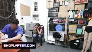 Naughty Slut Natalie Porkman Caught Hiding Store Goods