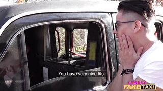 Female Fake Taxi Jogger gets a free backseat pussy ride