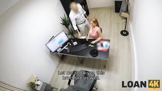Amateur. Ginger charmer with pretty face is penetrated by the lender