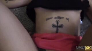 Amateur. Inga Devil never expected sex for cash