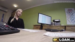 Beautiful future debtor services cock before getting fucked