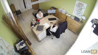 Amateur. Big boobs and ass of Alex makes tricky agent very...