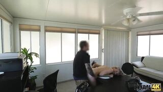 Amateur. Allie tells she is a stripper so why loan agent gets