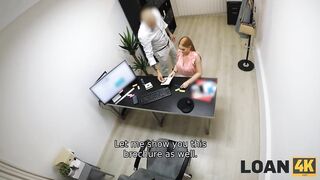 Amateur. Porn actress takes panties off to be banged by the creditor