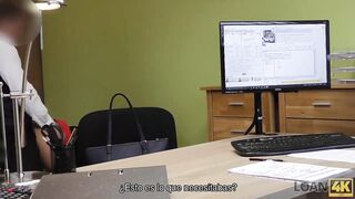 Amateur. Sweet thing Inga gives her body to loan agent for