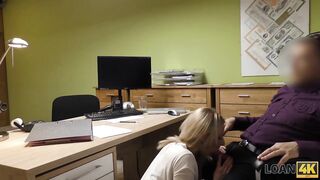 Amateur. Cutie has to spread legs in office for solving her..