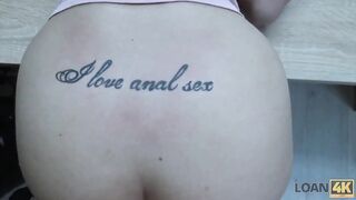 Amateur. Young chick needs money badly so why satisfies loan