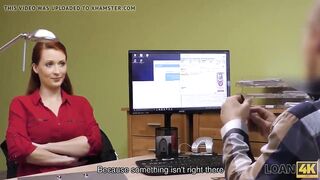 Amateur. Agent screws busty redhead Isabella Lui because