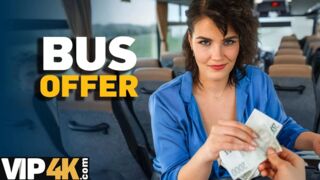Amateur. Pretty big titted lady is fucking in the bus