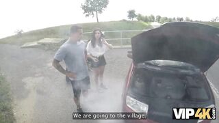 Amateur. George Uhl roughly fucked a young girl in the woods