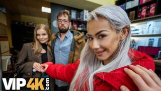 Amateur. Me and Veronica Leal fucked a fake kinky king’s chick Fibi Euro and played with his balls