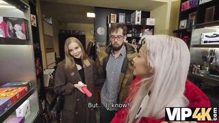 Amateur. Me and Veronica Leal fucked a fake kinky king’s chick Fibi Euro and played with his balls