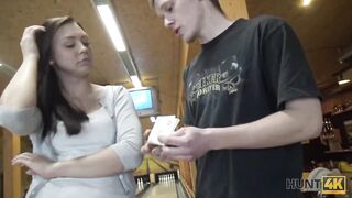 Need of cash make boy eager to let stranger nail his girl