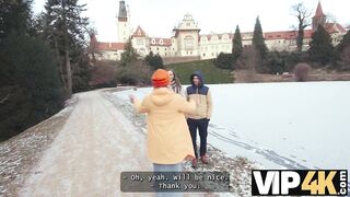 Amateur. Met an innocent couple by the lake, worked hard on showing the girl what wild threesome is