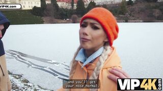 Amateur. Met an innocent couple by the lake, worked hard on showing the girl what wild threesome is