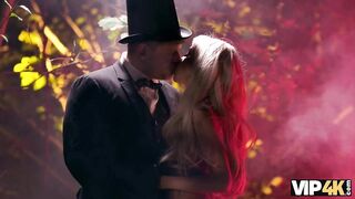 Amateur. Blonde Witch Veronica Leal had ritual anal fuck and performed the deepest throat