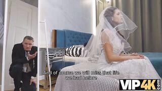 Amateur. Bride cant resist and seduces him to fuck before wedding
