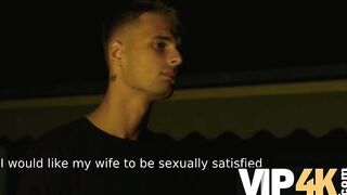 Amateur. Man gets pleasure watching his sweet wife getting fucked hard