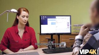Amateur. Agent screws busty redhead Isabella Lui because