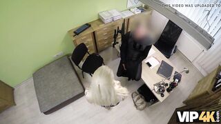 Amateur. Agent cant wait to push his dick in adorable Blanche