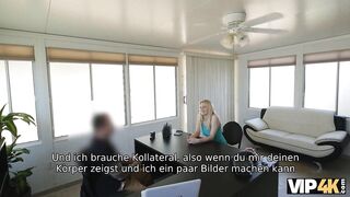 Amateur. Babe wants to pay for the house, so she has sex with a banker