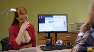 Amateur. Agent screws busty redhead Isabella Lui because she