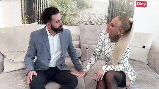 German amateur Lara Cumkitten closed a deal with the insurance broker by fucking him - Hot