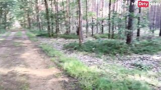 Outdoor walk leads to cock sucking & doggystyle fuck for amateur Schnuggie91 - Hot