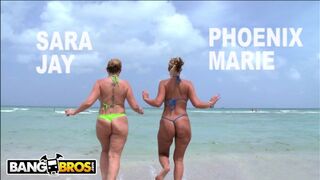 Hot - PAWG Pornstars Sara Jay and Phoenix Marie Get Their Big Asses Hammered