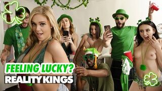 Hot Sex - Kali Roses, Kat Monroe & Miki Cruz Ride Logan's Cock In Front Of Their Friends