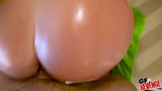 Hot Sex - Amateur Charli Ann makes POV sextape with husband