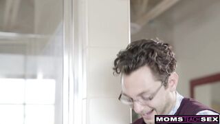 Hot & Horny Milf Alexis Fawx Double Dips Gets Stepsons Creampie after husband's Facial