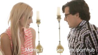 Young couple gets hands-on sex lessons from hot Step mom