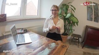 Hot - Teen intern fucks her coworker in the office