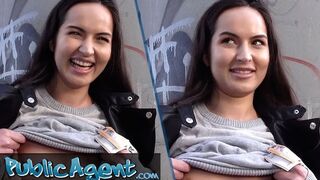 Public Agent - Cute Russian college student talked into fucking outside