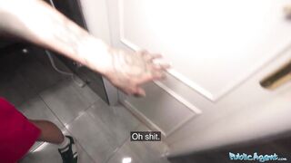 Public Agent - I fucked a Pizza delivery girl in restaurant toilets
