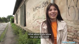 Public Agent Horny slim babe is fucked hard in the back of a transit van