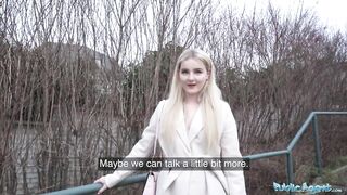 Public Agent Hot Blonde from California Sucks and Fucks a Huge European Cock