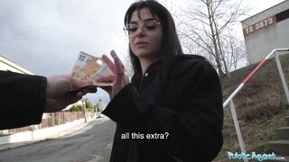 Public Agent Spends his money on a working girl who gives great blowjob and fucks hard